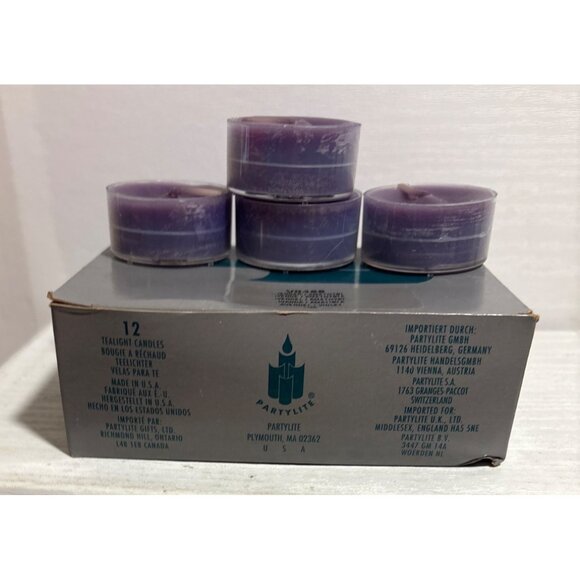 PartyLite Candles Tealight Candles Lavender Amethyst Vanilla Ivory and Purple RE - Picture 4 of 10